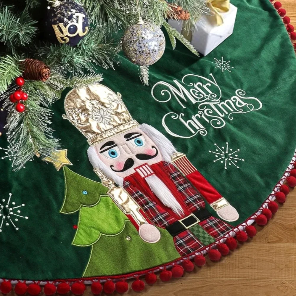 NIB 48in Nutcracker Christmas Tree Skirt - Picture 2 of 9